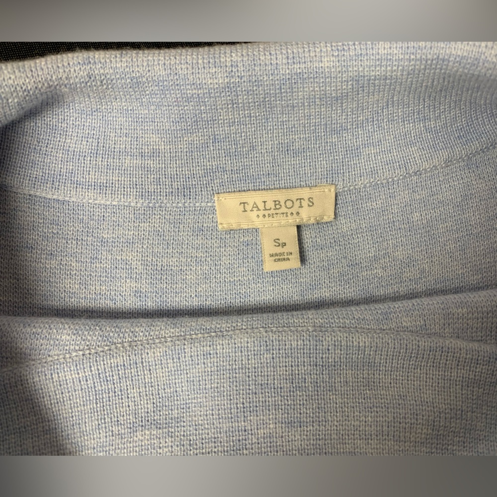 Talbots Light blue Sweater Size SP Good Condition - Picture 4 of 7
